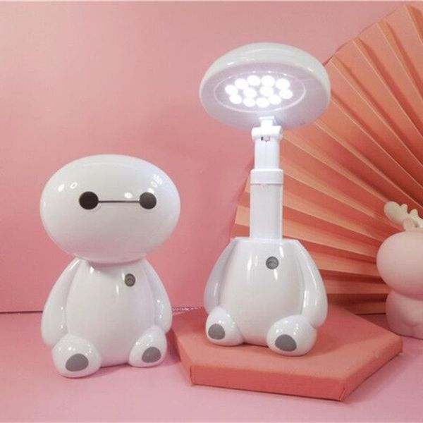 

party favor large white charging desk lamp printing led eye protection student night light