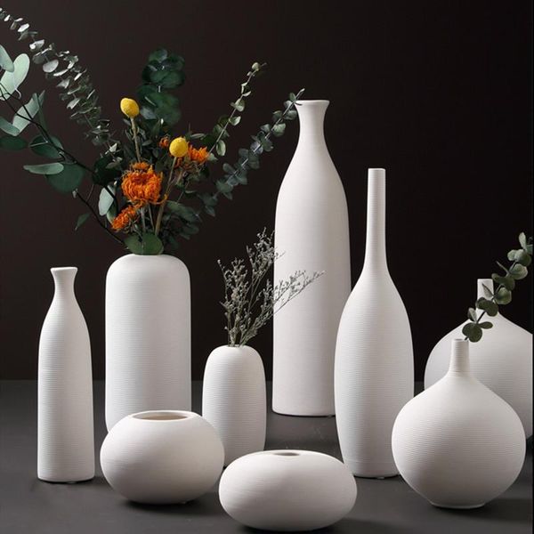 

vases wshyufei modern white ceramic vase decoration hydroponic plants ornaments office deskhome wedding gifts