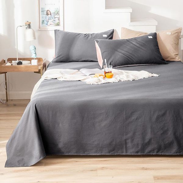 

sheets & sets pure cotton bed linen solid color 100% beds sheet classical universal modern flat 120/150/160/180/200/230/250x230cm
