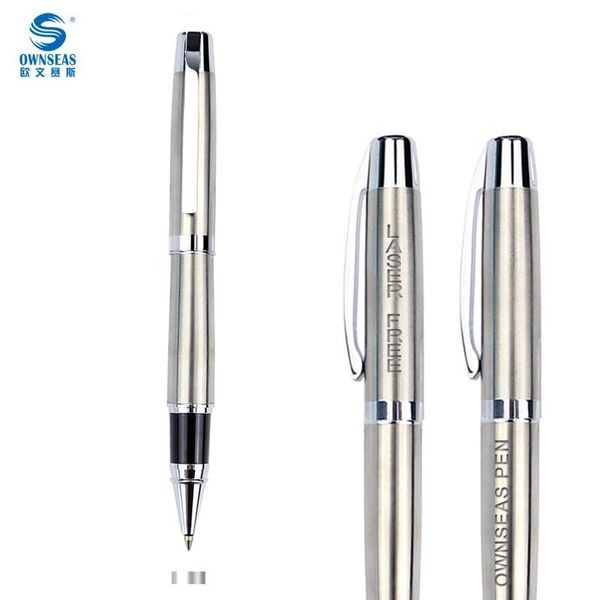 

gel pens novelty stationery metal roller pen for writing with customized engraving logo printing