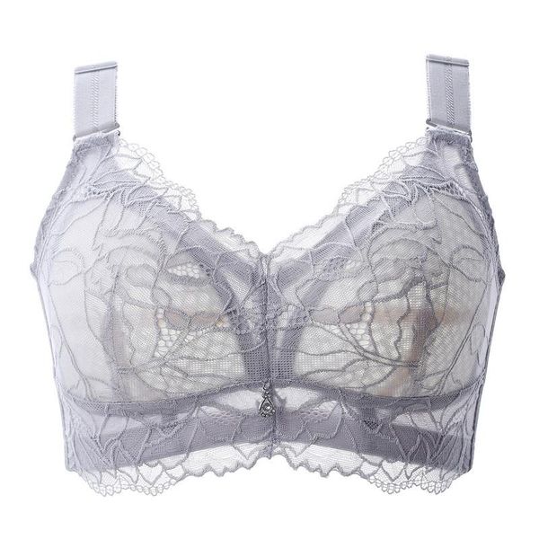 

camisoles & tanks large bra without bones lingerie push up comfortable soft bralette female girs full coverage gathered c d e cup, Black;white