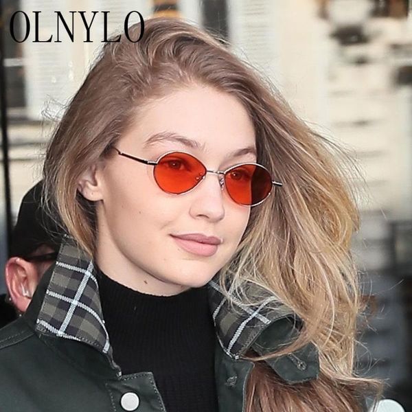 

new fashion women sunglasses outdoor driving classic sun glasses alloy oval frame eyeglasses yellow lens feminino Ã³culos uv400, White;black
