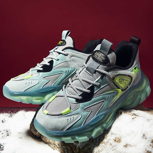 

sports shoes men's autumn increased student thick soled dad leisure chinese style national fashion