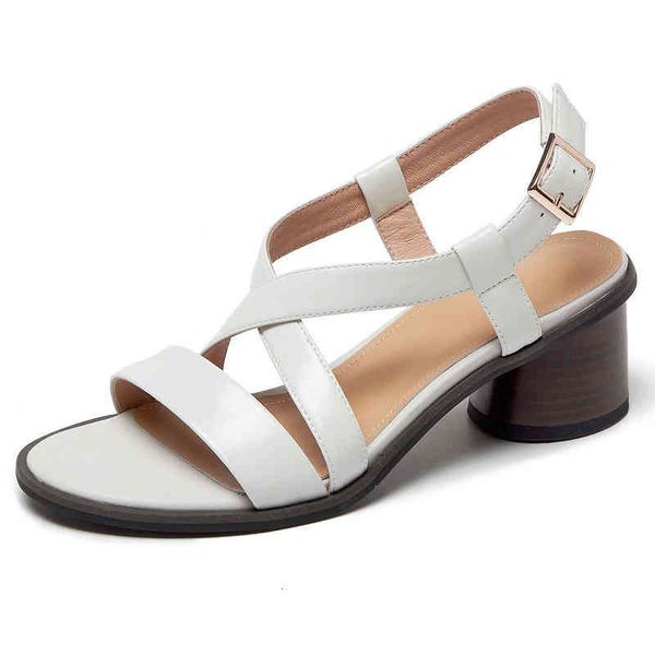 

dress shoes sweet brand design buckle ladies genuine leather thick heels pumps summer est retro wedding office woman mq3e, Black