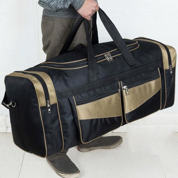 

outdoor bags 60l 90l nylon luggage gym bag large traveling tas for women men travel duffle handbags sack xa15wd