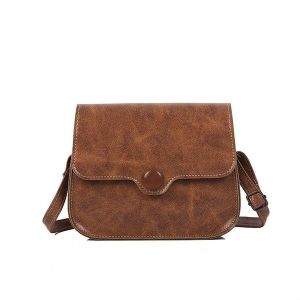 

evening bags women's casual single shoulder retro versatile crossbody for women solid flap pocket handbags pu satchel