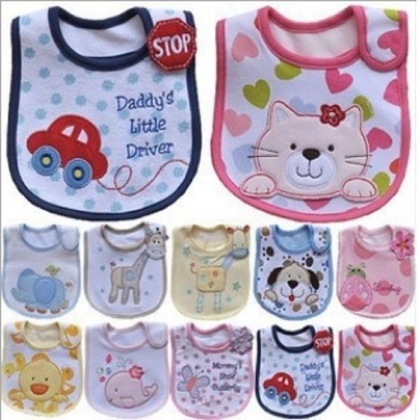 

h baby bib pinafore 3 layers waterproof bib terry newborn burp cloth saliva towels babador bandanas scarf 210413
