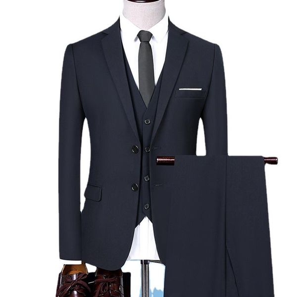 

men's suits & blazers 7xl (jacket+pants+vest) wedding for men man's 3 pcs set formal suit business meetings custom made black, White;black