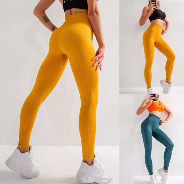

yoga outfit women's high waist pants tummy control workout running sport fitness leggings stretchy gym seamless tights women sportwear