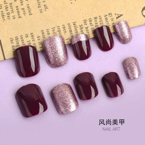 

short piece 24 korean pieces of manicure tools false nail finished patch detachable