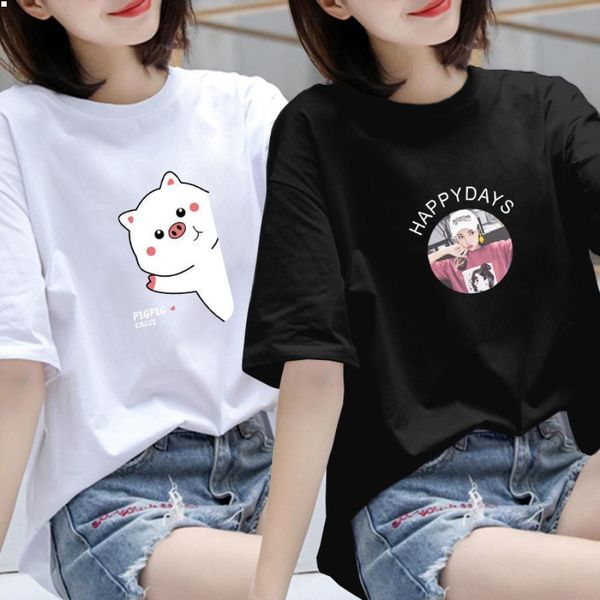

femme designers t shirts white women clothing crop casual clothes loose type tshirt short sleeve camisas de hombre plus size t-shirt luxurys