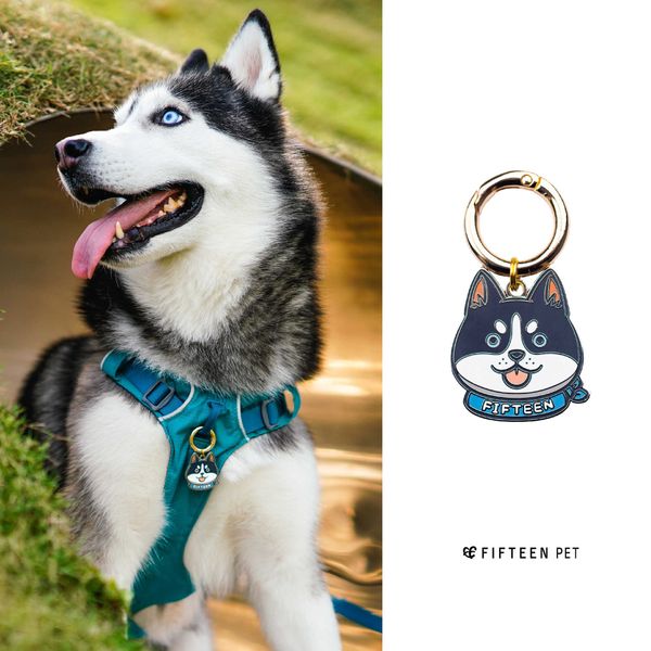 

factory fifteenpet husky erha dog tag lettering dog id laser engraving lost tag