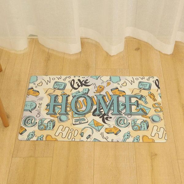 

carpets pvc entrance doormat cartoon durable dust proof home balcony bedroom door mat anti slip floor decoration