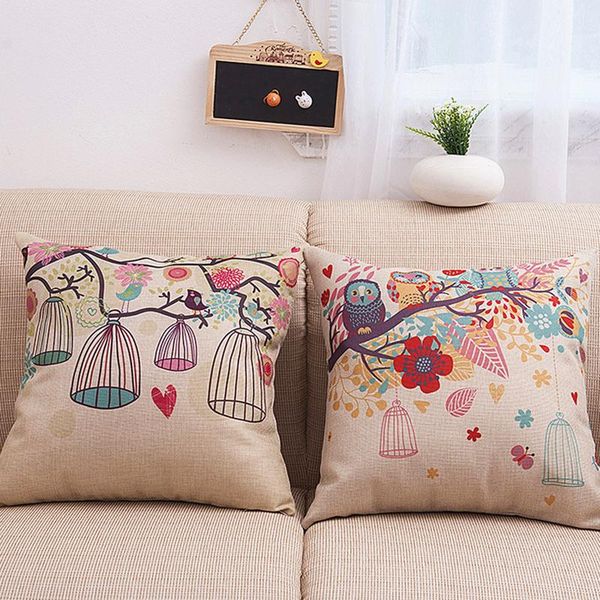 

butterfly high heel series linen cotton throw pillow home decoration cushion for girls birthday gift cojines cover cushion/decorative