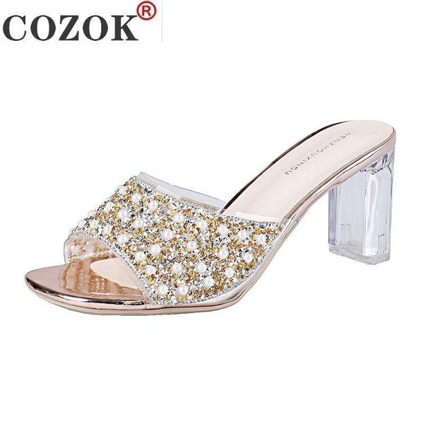 

summer fashion women's sandals transparent tape pvc women shoes rome high heel open-toe gladiator sequined, Black