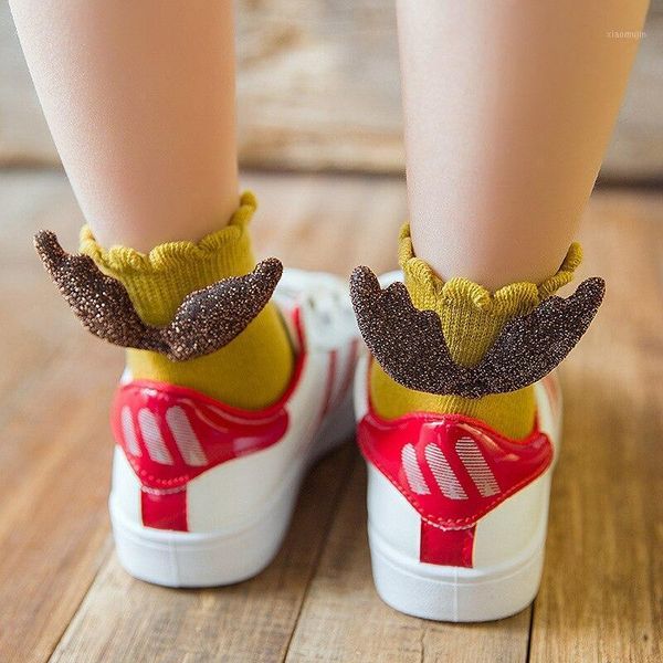 

baby socks angel wings design for girls kids children's foot wear ruffled knitted filamentary silver fashion, Pink;yellow