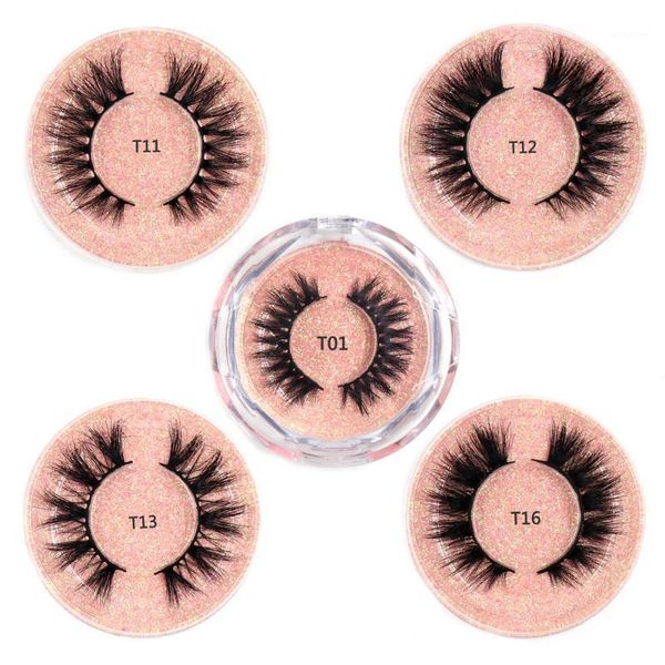 

eyelashes 3d mink lashes natural long cruelty reusable crisscross thick false volume soft1