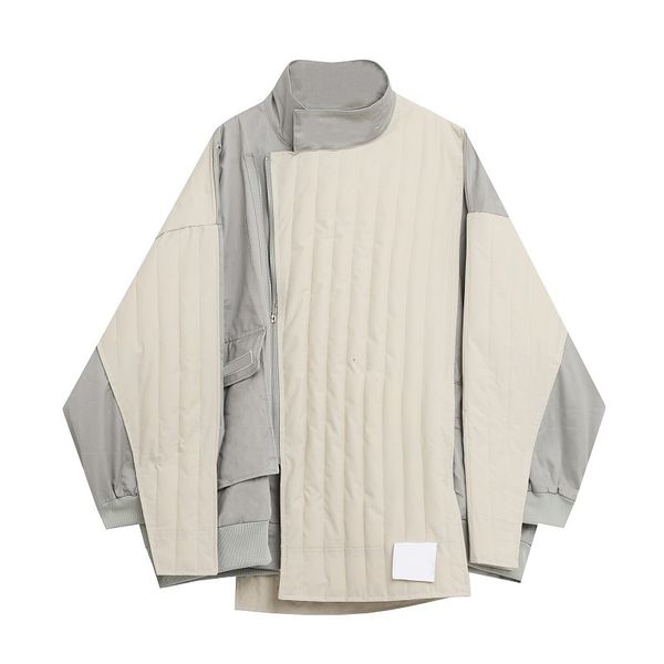 

women's wool & blends [ewq] corÃ©ia chique inverno para baixo jaqueta pÃ£o roupas mulher engrossado quente parka zÃ­per algodÃ£o outwear ca, Black