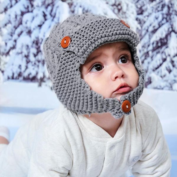 

caps & hats cute baby hat autumn winter kids girl boy bonnet cap knitted warm solid color children toddler beanies accessories, Yellow