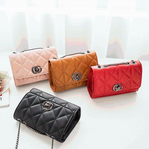 

evening bags women leather pu handbag solid color red shoulder bag 2021 designer vintage