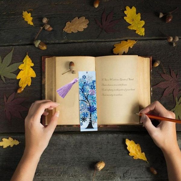 

bookmark diy diamond painting leather tassel for book full 5d n4e8