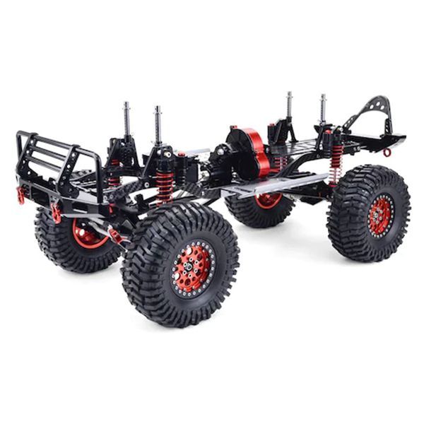 ZD Racing Metal completo Alumínio Carbono 1/10 4WD Crawler Portal Eixo Eixo Quadro Semi-montado para carro Axial SCX10 RC