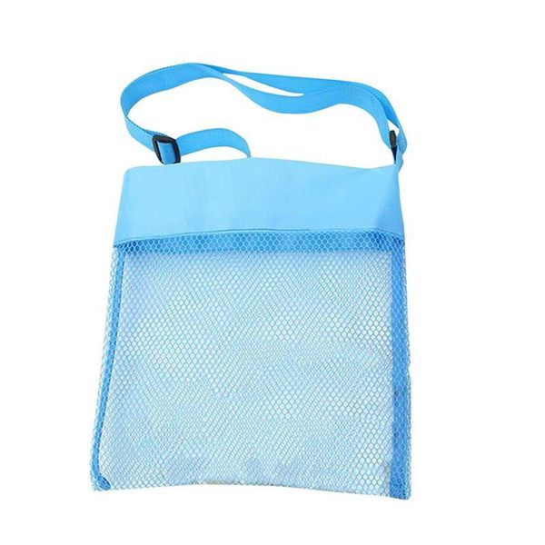 

storage bags 1pc portable beach toy tote shell bag mesh pouch for kids children