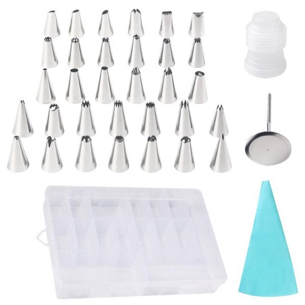 

baking & pastry tools 32pcs cake decorating pipe icing nozzles supplies stainless steel dessert decoration kitchen accessories