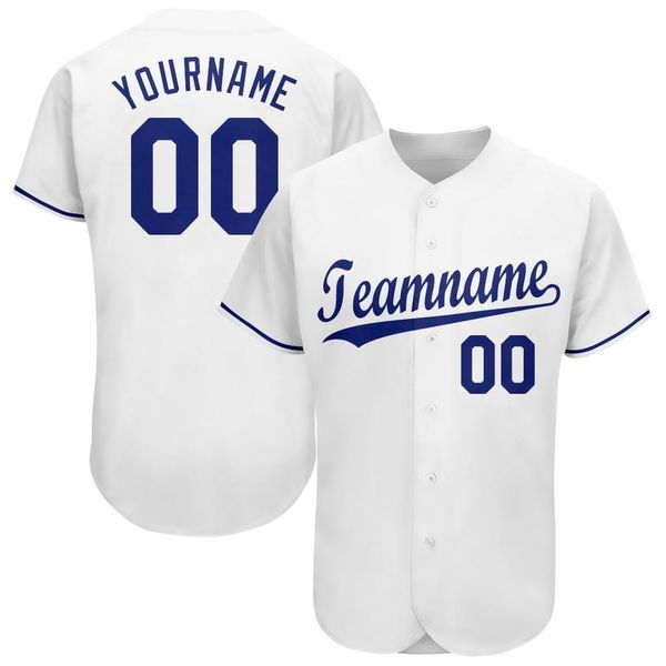 

custom white baseball jersey 10234567890, Blue;black