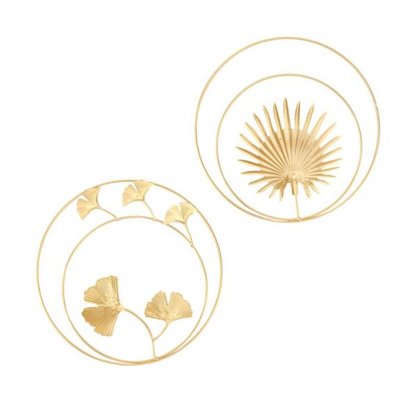 

hooks & rails 2pcs wall decor backdrop adornment home decorations leaves shape pendant