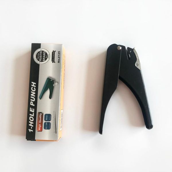 

binders pvc card material slot puncher with flat hole to punch id for po badge punching tool