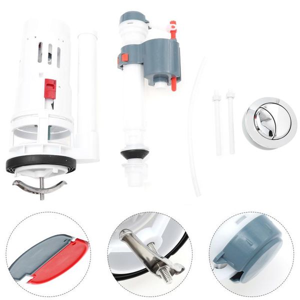 

bath accessory set 1 toilet tank buttons inlet water-valve drainage-valve for old style