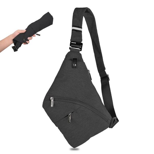

stuff sacks men anti-theft safety chest bag tactical gun holster male front cross body sling pocket storage shoulder backpack