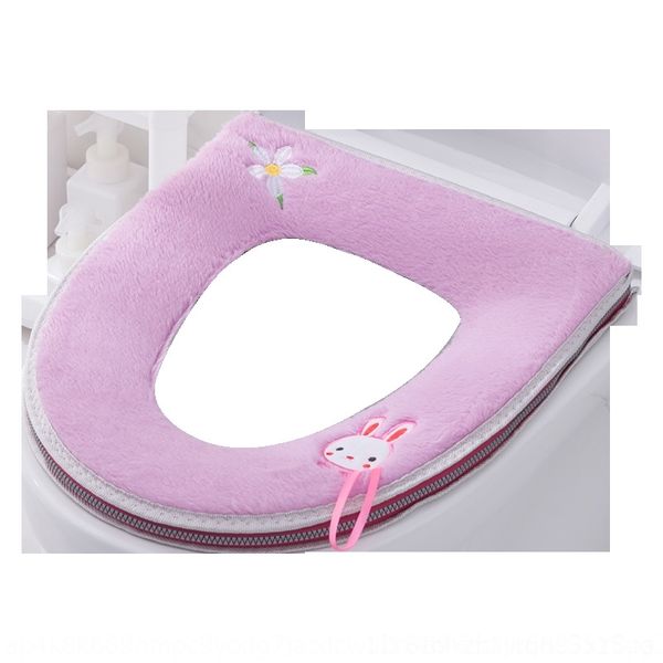 

9xc with handlethickened short velvet stickers n with thermal zipper handlethickened thermal toilet cushionshort velvet zipper toilet cushi