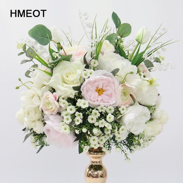 

christmas custom 40 cm orchid rose peony artificial flower ball centerpieces decor wedding backdrop table bouquet decorative flowers & wreat