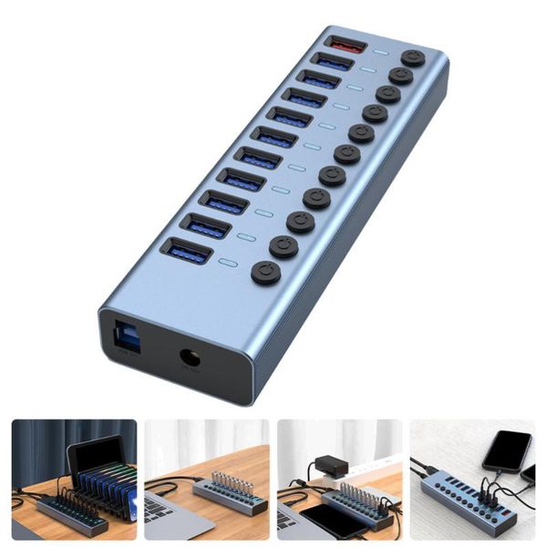 

hubs 1pc usb hub extension device 10-port 3.0 expansion transfer