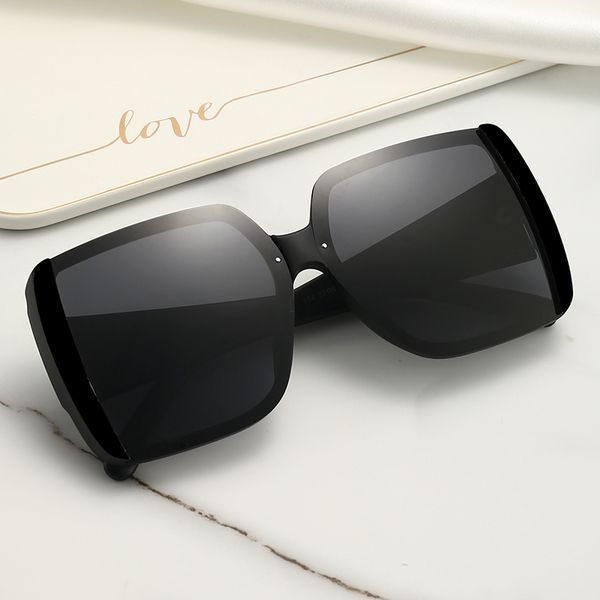 

designer sunglasses oversized square summer style for women adumbral goggle uv400 lens mixed color with box, White;black