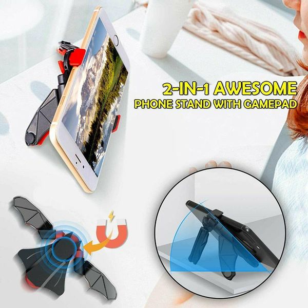 

2-in-1 phone stand with gamepad foldable multifunctional car deskmobile holder @m23 cell mounts & holders