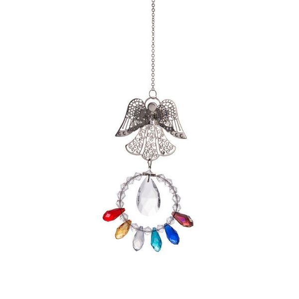 

crystal guardian angel window sun catcher collection chakra beads suncatcher home decor car charm for rear view mirror garden decorations
