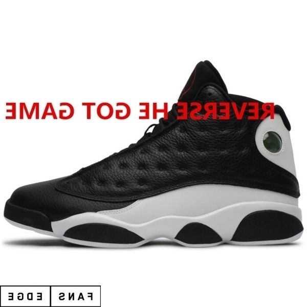 

2020 reverse he got game 13 13s jumpman boots shoes cap and gown bred phantom grey toe wheat men mens trainers, Black