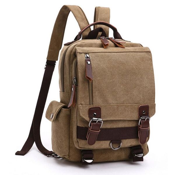 

backpack 2021 fashion men's women canvas school bag rucksack bagpack male bookbag