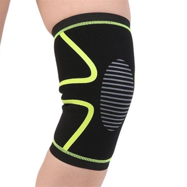 

elbow & knee pads 1pc elastic nylon sports fitness kneepad gear patella brace running basketball volleyball support, Black;gray