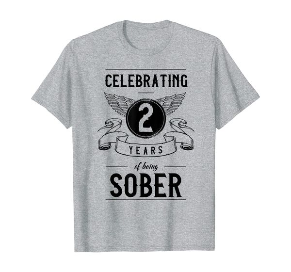 

Sobriety Gift Recovery Anniversary 2 Two Years Sober T-shirt, Mainly pictures