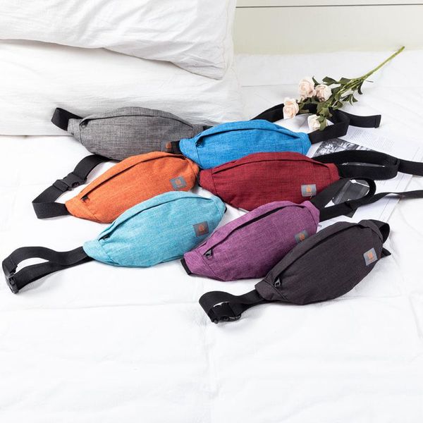 

outdoor bags male men waist bag pack casual functional money phone belt gray black women for canvas hip fanny