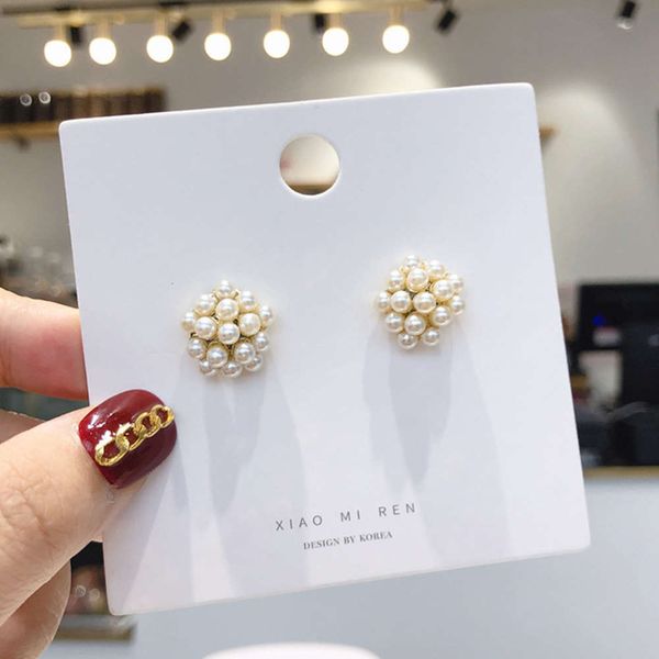 

small pearl earrings temperament simple sense earrings women show thin