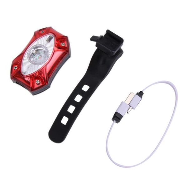 

bike lights lumiparty usb charging waterproof bicycle rear / tail light lamp safety led cycling warning