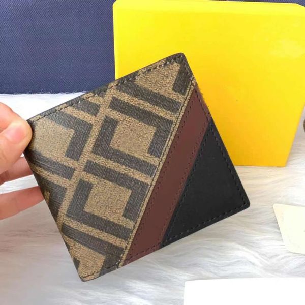 

short wallet coin purse f letter clutch bag luxury designer wallets multi card position leather bags for men and women through style, Red;black