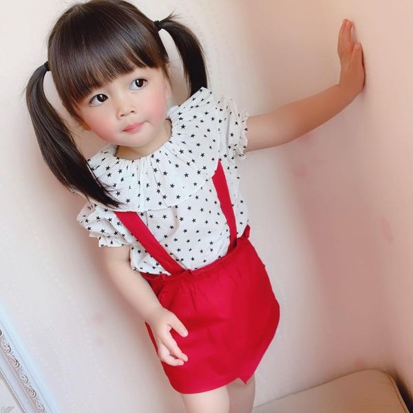 

skirts baby girls clothes cotton suspender skirt toddler cute girl 2021 casual pink fashion summer kids clothing, Blue