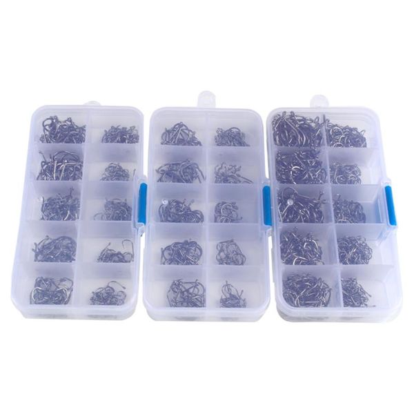 

fishing hooks 100/400/1000 pcs fising carp sharpened strong bait for ocs bass pike salmon muskie pickerel fish lovers