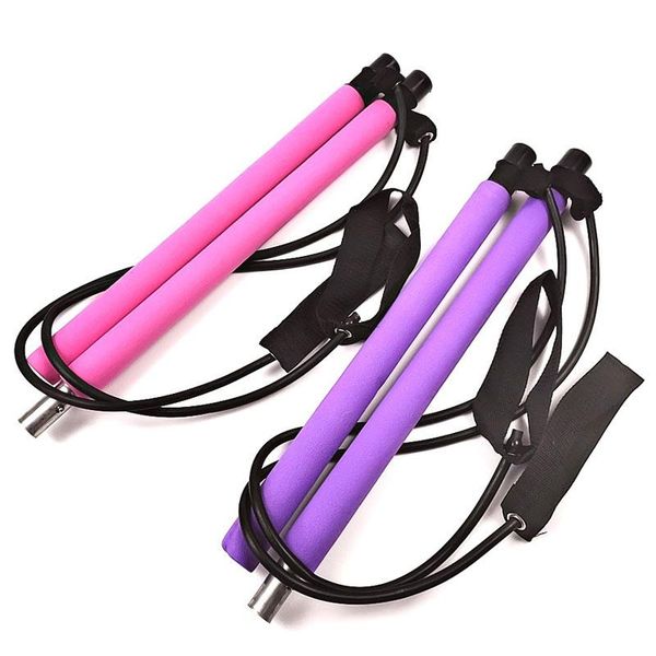 

resistance bands fitness multi-functional yoga rods portable pilates bar stretch stick rope puller sports home gym